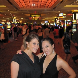 Meg & Steph at the Palazzo Casino