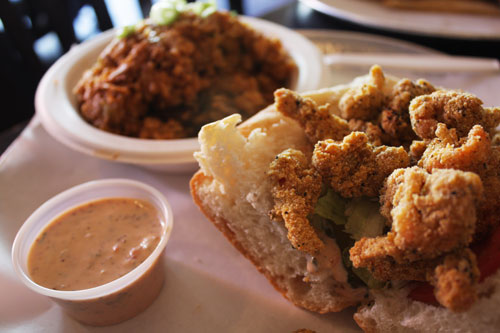 Crawfish Po’ Boy with Remoulade Sauce (mind you, that's just a half order)