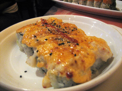 spicy scallop sushi
