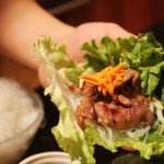 Grilled Pork Vietnamese Lettuce Wraps ((Bun Cha Hanoi)