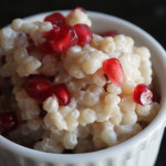 Coconut Israeli Couscous Studded with Pomegranate