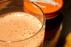 Skinny Banana Chocolate Malt Milkshake