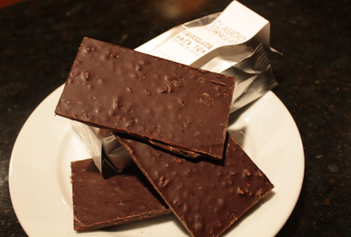 Claudio Corallo’s Chocolate Bars, Soft 70% with Cacao Nibs