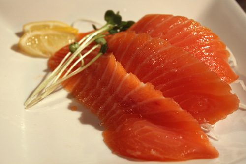  4 pieces of Salmon Sashimi ($7.90)...well it was 4. I couldn’t resist eating one before taking the shot.  