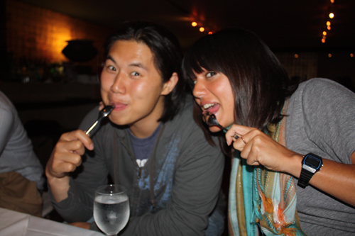 Hua and TLP lick my spoon!