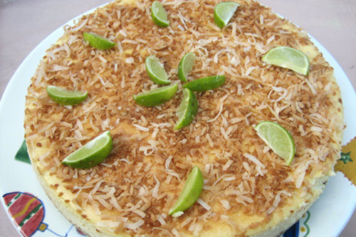 Key Lime Coconut Cheesecake