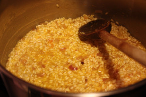 Risotto: preliminary stages