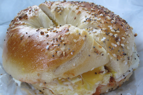 The perfect breakfast sandwich, Bagel Express