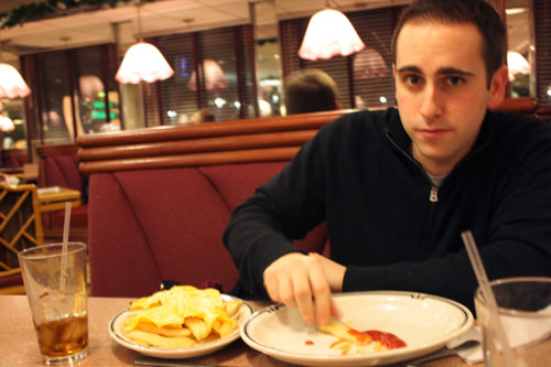 Get that camera outta my face, I’m trying to eat some cheese fries here. (State Line Diner, Mahwah, NJ)