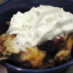 Slow Cooker Bread Pudding with Malagasy Vanilla Rum Sauce
