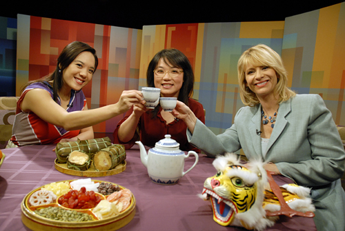 KQED This Week in Northern California On the set at KQED: Stephanie Im, Thy Tran, Leslie Sbrocco