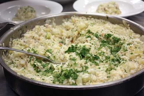 Crab and Fennel Risotto with Meyer Lemon Gremolata