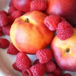 Nectarine and Raspberry Crisp