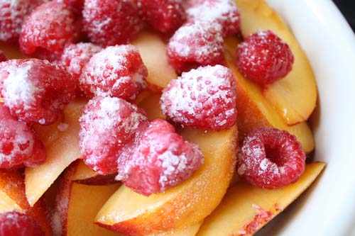 Peach-Raspberry Crisp