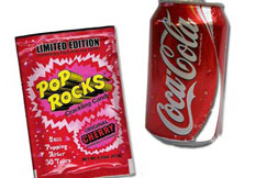 pop rocks and coke