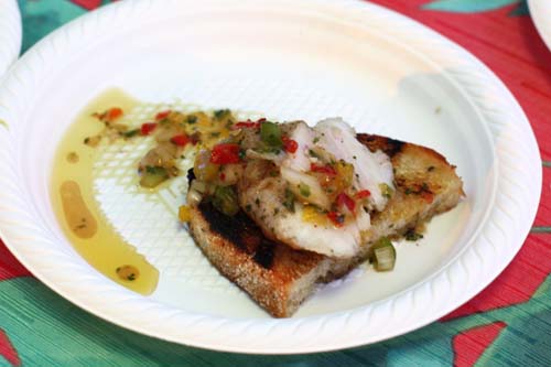 Escabeche of Island Snapper from David Paul's Island Grill