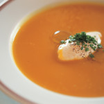 Thomas Keller's Butternut Squash Soup with Brown Butter, Sage and Nutmeg Creme Fraiche