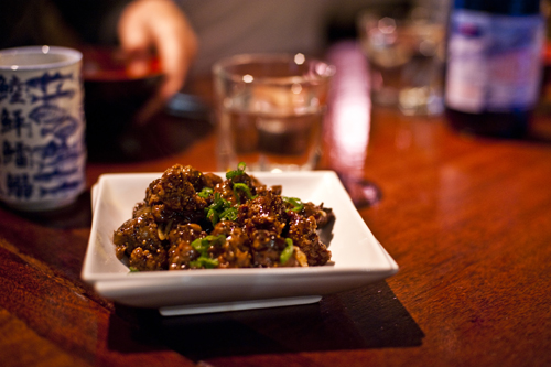 Crispy Chicken Livers with Black Pepper Sauce