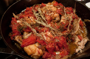 Skillet Baked Chicken Tuscan Style