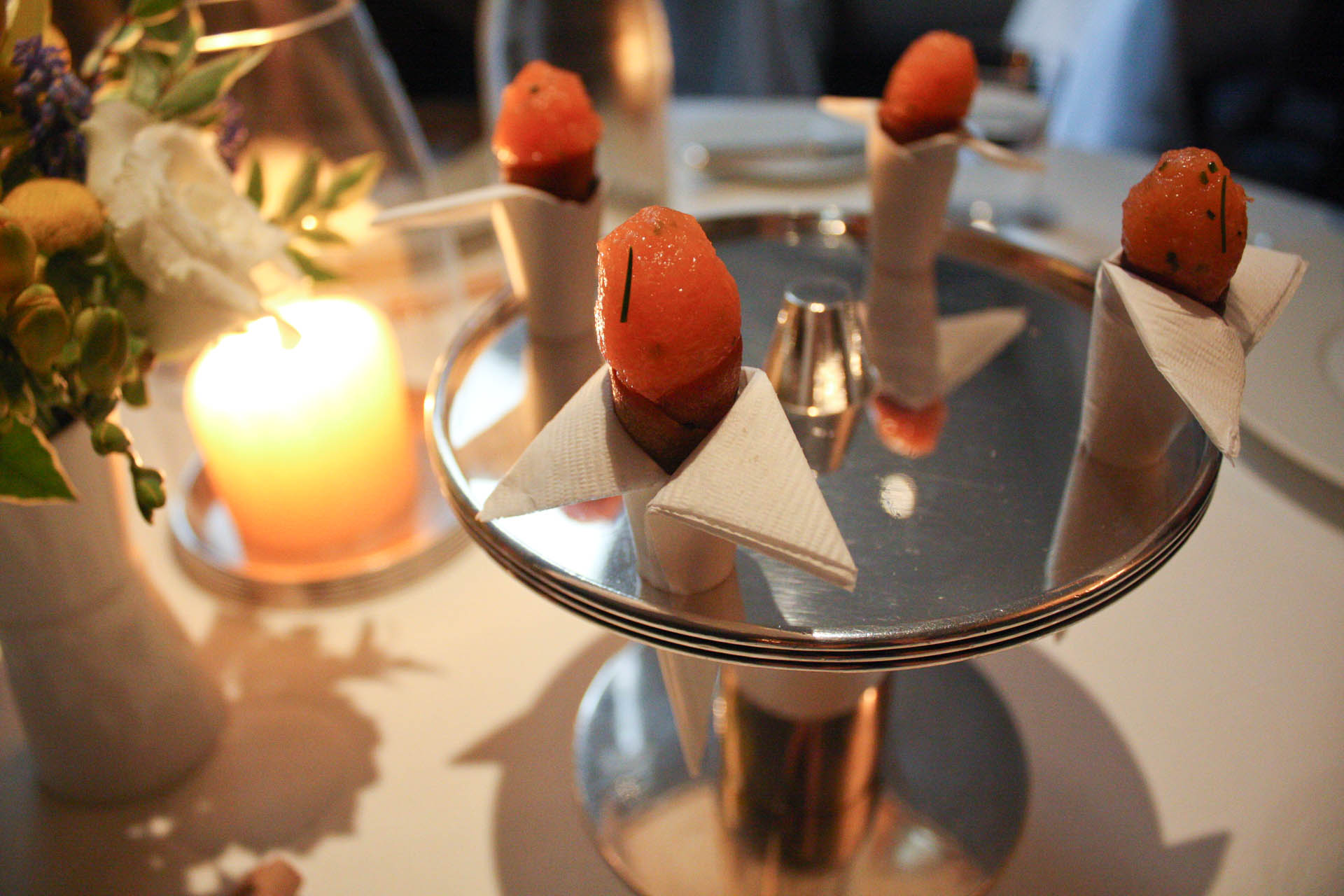 The French Laundry: salmon cornets // lickmyspoon.com