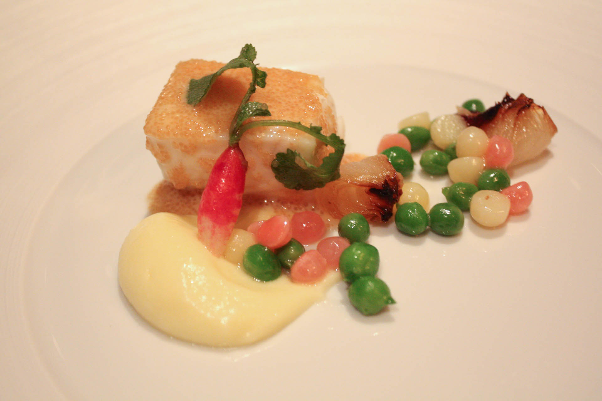 The French Laundry, poached halibut // lickmyspoon.com