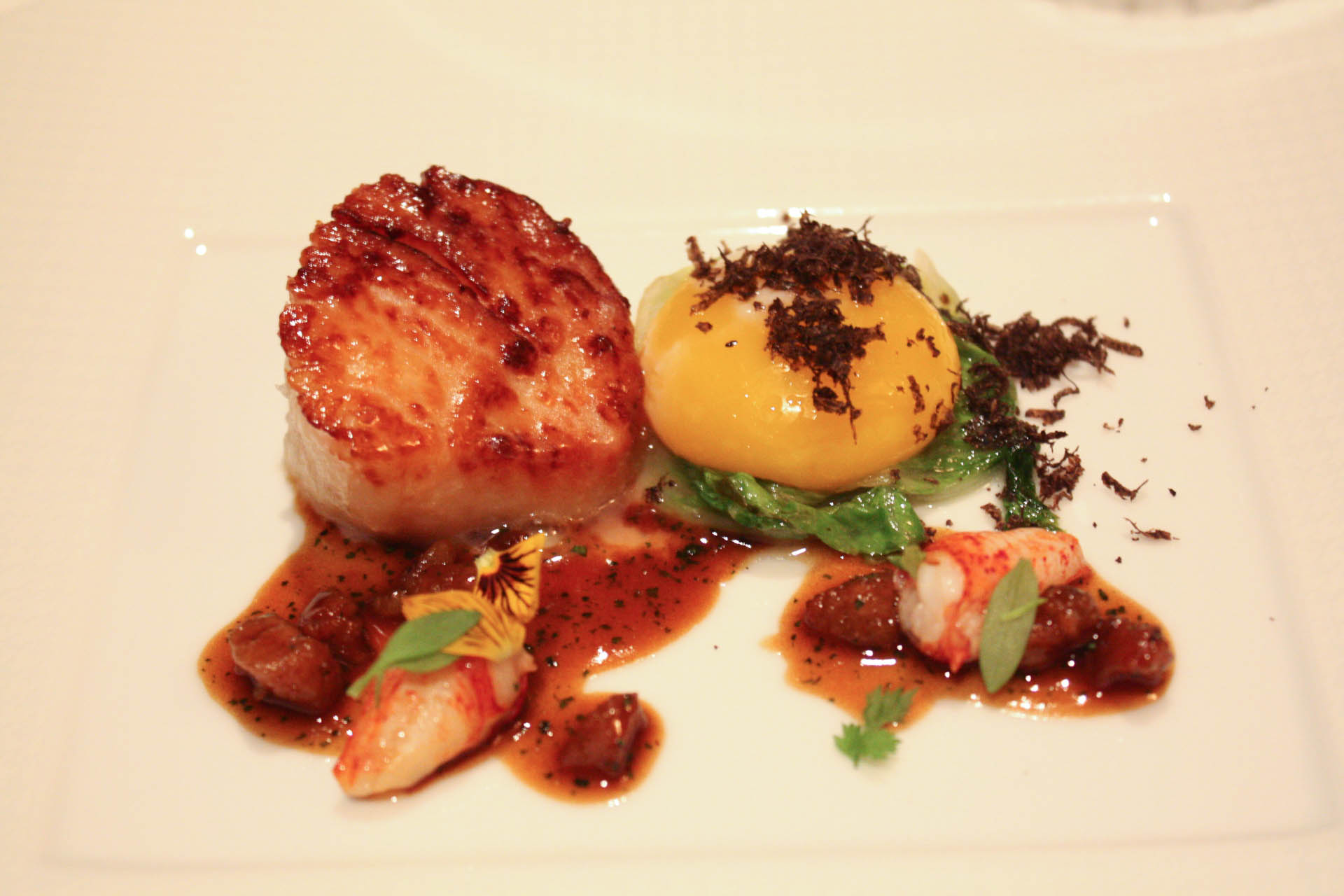 The French Laundry: sea scallop poelee // lickmyspoon.com