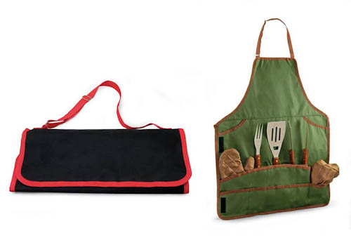 Picnic Time Barbeque Tool Set/Apron Tote