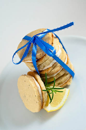 Rosemary-Lemon Sandwich Cookies