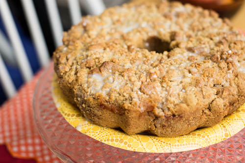 Apple Crumb Cake with Glaze