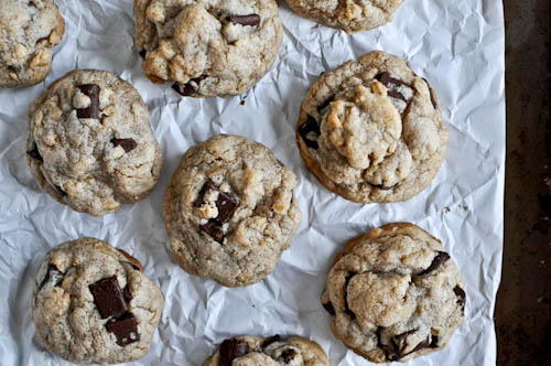 Brown Butter Oatmeal Chunk Cookies (via How Sweet It Is)