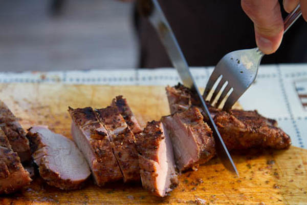 Grilled Pork Tenderloin with Spice Rub // @lickmyspoon