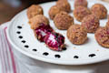 Roasted Beet and Goat Cheese Arancini with Balsamic Glaze