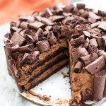 Chocolate Mousse Meringue Cake