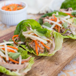 Slow Cooker Vietnamese Pulled Pork Lettuce Wraps